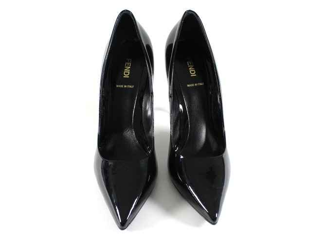 Fendi Heels Heels Patent leather Black 