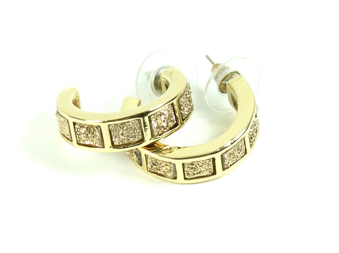 inconnue Orecchini a metà creole dorati D'oro