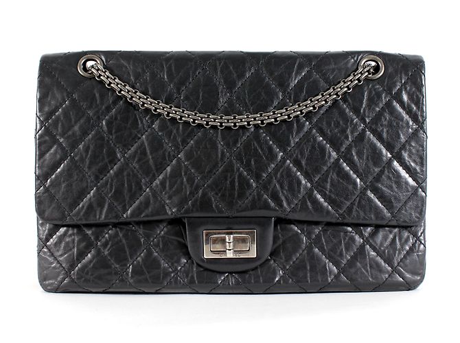 Chanel 2.55 Reissue 227 pelle di vitello RHW Nero