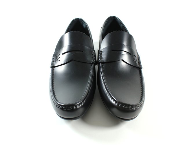 Louis Vuitton Flats Black Leather  ref.5318