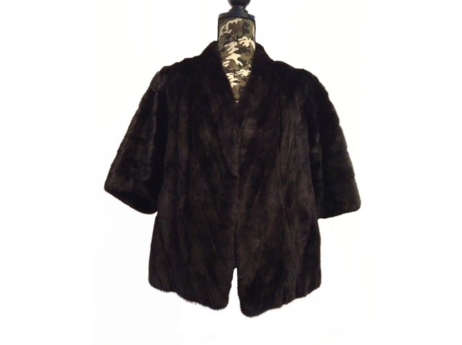 Revillon Coats, Outerwear Ebony Fur  ref.5350