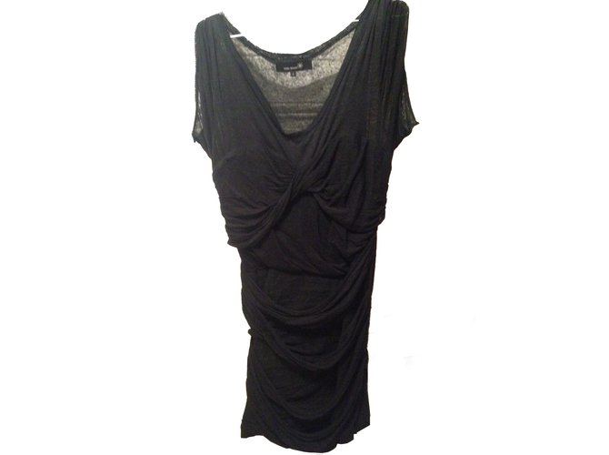 Isabel Marant Dresses Black Linen  ref.5356