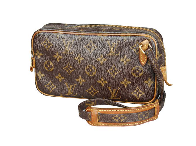 Louis Vuitton Handtaschen Braun Leder  ref.5381