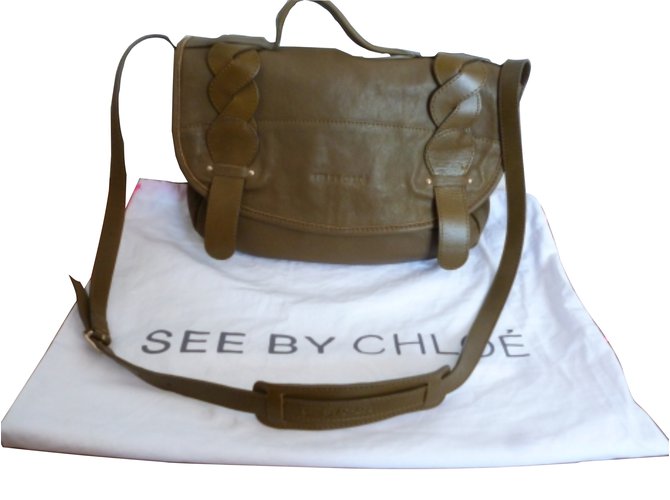 See by Chloé Handbags Khaki Leather  ref.5410