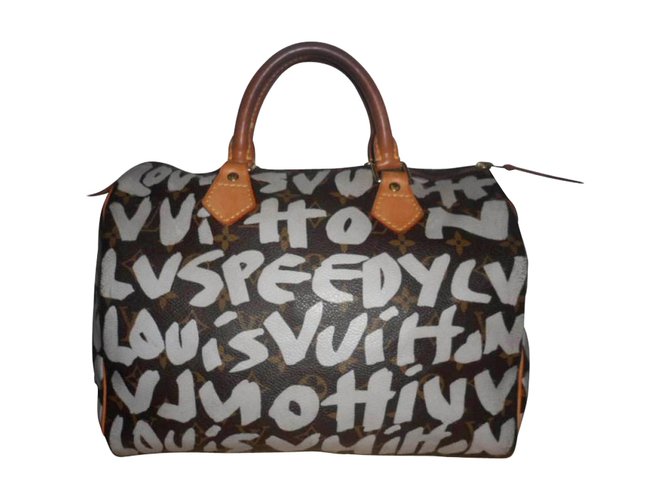 Speedy Louis Vuitton Handtaschen Mehrfarben Leder  ref.5421