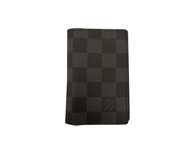 Organizer Louis Vuitton Purses, wallets, cases Black Cloth  ref.5426