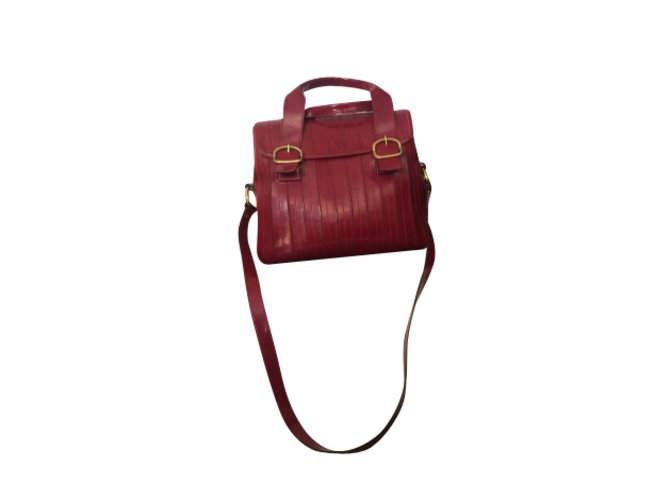 Roberto Cavalli Handbags Dark red Patent leather  ref.5427
