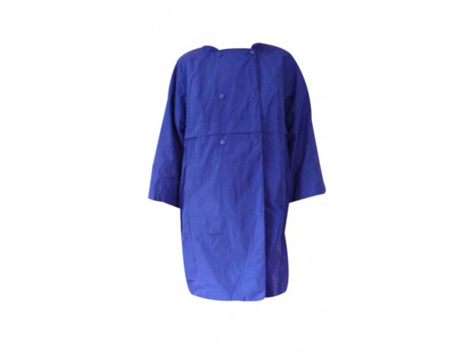 Carven Trench Coats Azul Poliéster  ref.5430