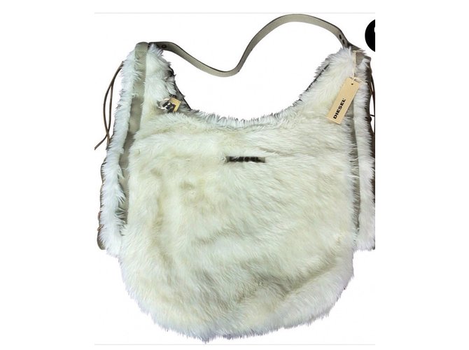 Diesel Handbags Beige Fur  ref.5466
