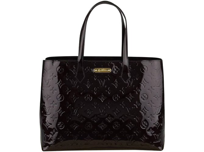 Wilshire Louis Vuitton Handtaschen Bordeaux Lackleder  ref.5472