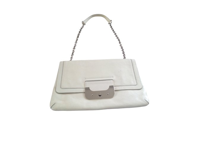 Diane Von Furstenberg Handbags White Leather  ref.5487