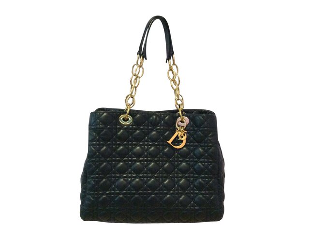 Christian Dior Borse Nero Pelle  ref.5509