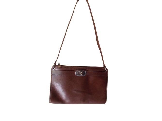 Christian Dior Handbags Brown Leather  ref.5531