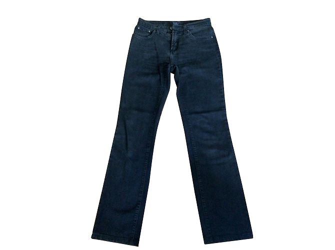 Trussardi Jeans Bootcut Jeans Schwarz Denim Größe 28