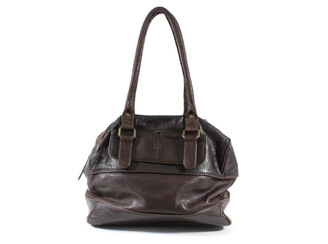 Jerome Dreyfuss Handbags Brown Leather  ref.5568