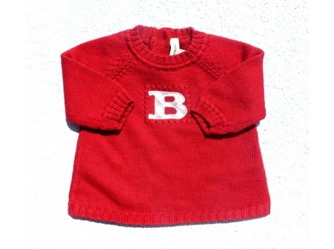 Burberry Pull bébé Laine Rouge
