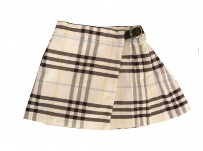 Burberry Skirts Beige Cotton  ref.5592