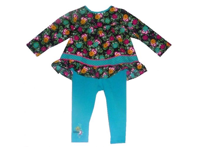 Macacão Kenzo Azul Floral de Algodão 12 meses