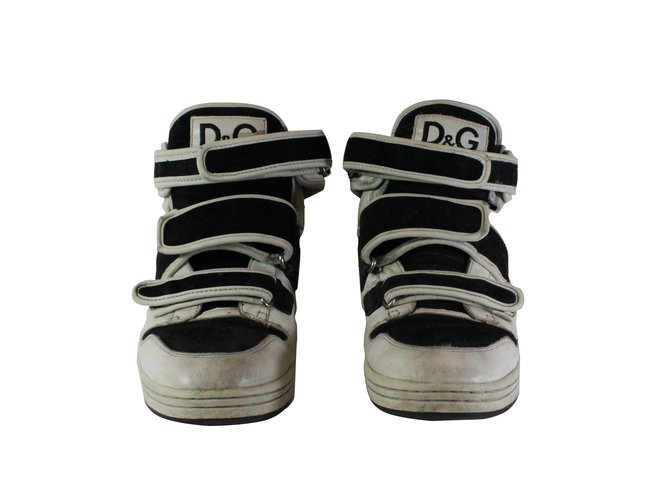 D&G scarpe da ginnastica Bianco Pelle  ref.5661