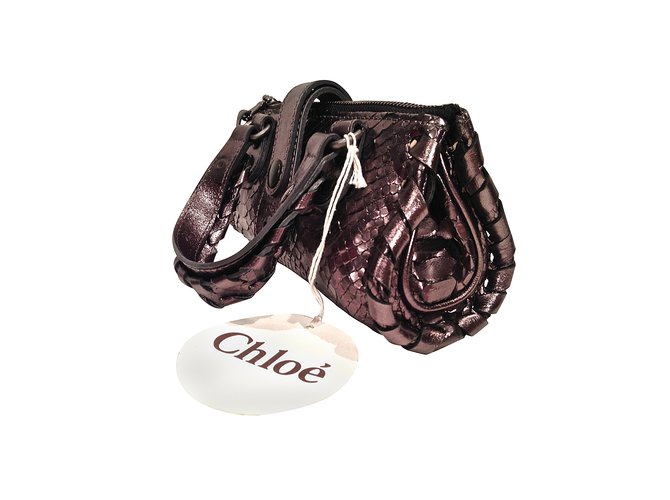 Chloé Handbags Silvery Leather  ref.5674