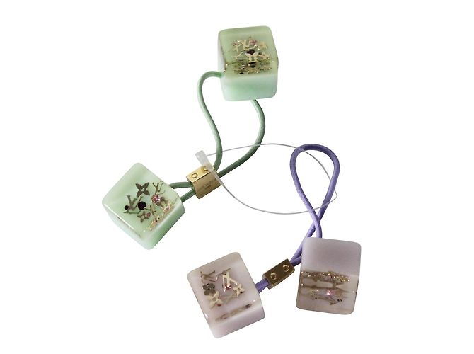 Louis Vuitton Accessori per capelli Rosa Verde Plastica