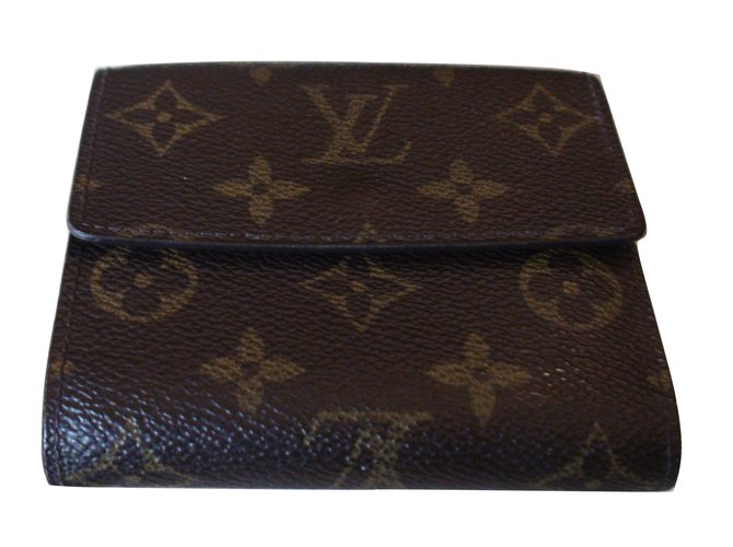 Louis Vuitton carteras Castaño Cuero  ref.5765