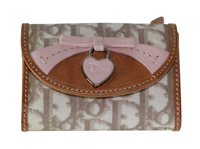 Christian Dior Purses, wallets, cases Pink Caramel Leather  ref.5788