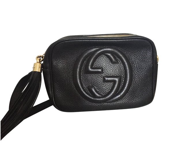 Gucci Handtaschen Schwarz Leder  ref.5799