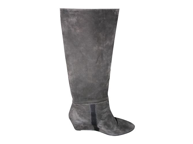 Botas de gamuza con cuña Robert Clergerie marrón Castaño