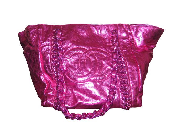 Chanel Taschen Pink Leder  ref.5866