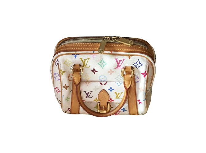 Priscilla Louis Vuitton Handtaschen Weiß Mehrfarben Leder  ref.5865