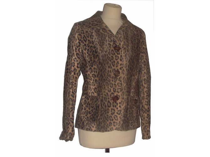 Gerard Darel veste léopard Polyester Imprimé léopard  ref.5888
