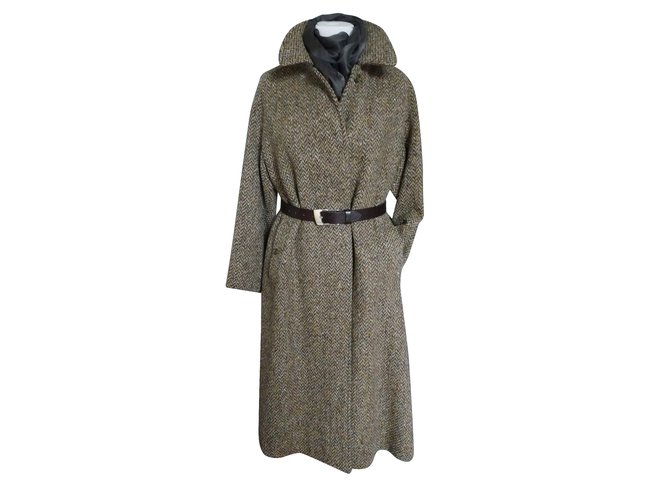 Burberry Prorsum Coats, Outerwear Brown Wool  ref.5910