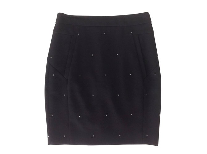 The Kooples Skirts Black Wool  ref.5912