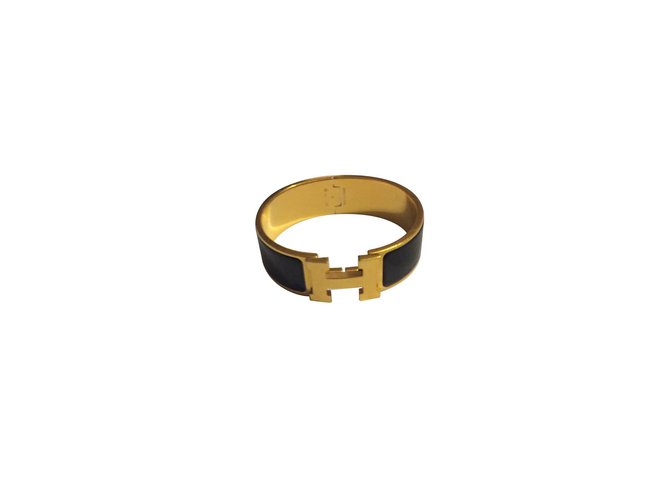Hermès Bracelets Black Gold-plated  ref.5950
