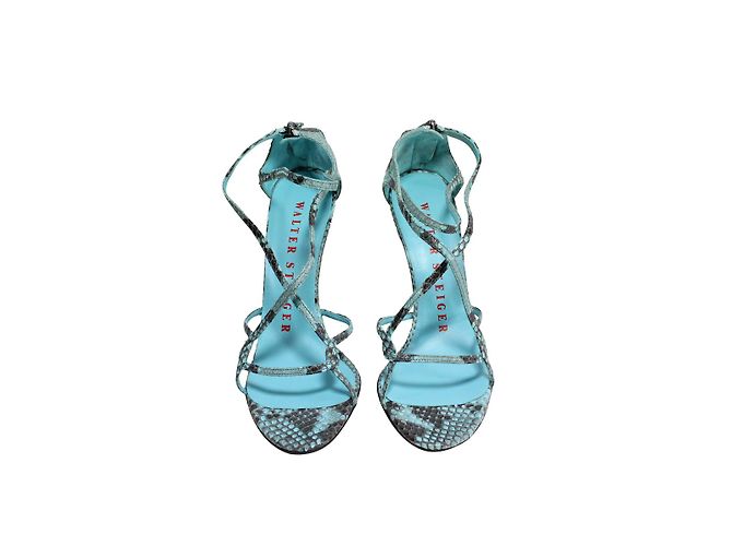 Walter Steiger Python Sandalen Türkisblau