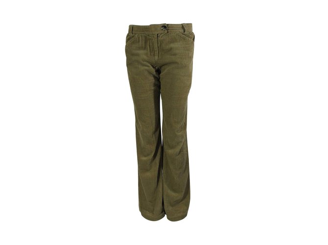 Isabel Marant Etoile Pants, leggings Green Cotton  ref.705837