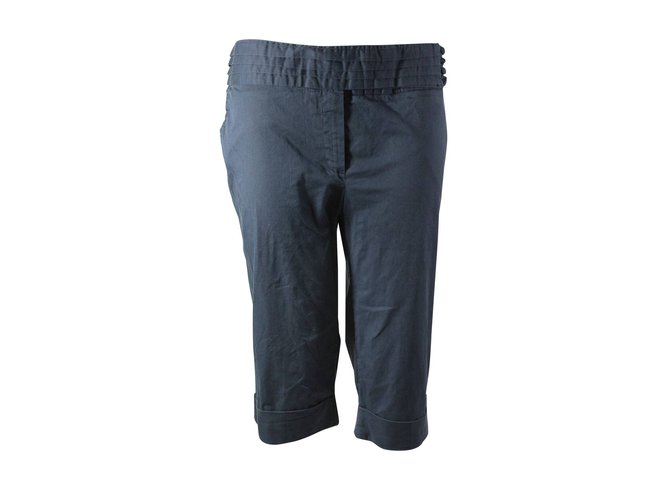 Maje Pantalones cortos Azul Algodón  ref.5966