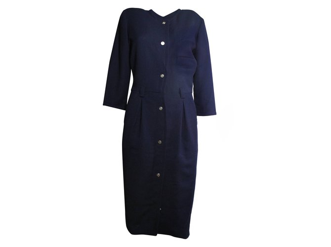 Carven Dresses Blue Polyester  ref.5969
