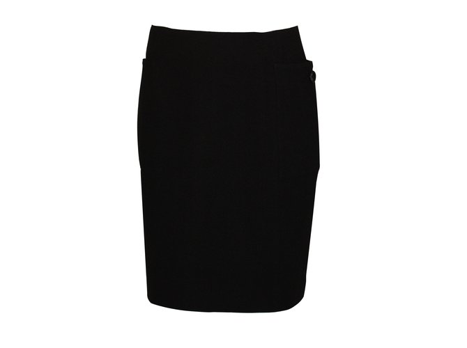Philippe Adec Skirts Black Wool Viscose  ref.6001