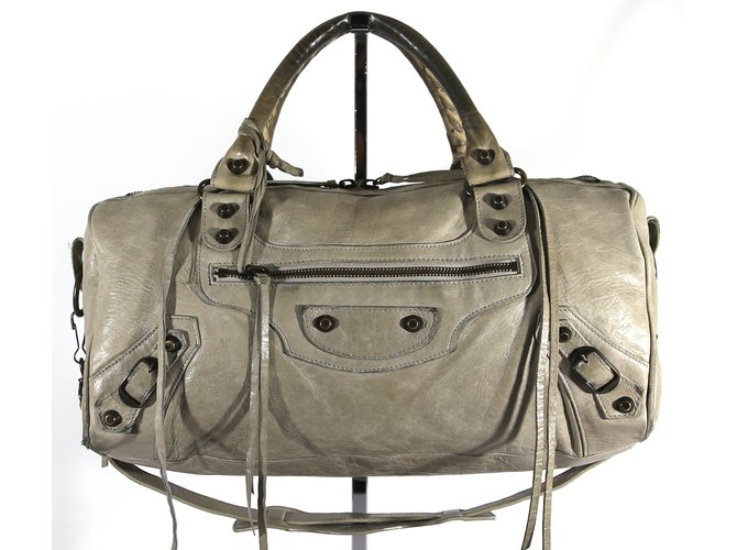 Balenciaga Handbags Grey Leather  ref.6152