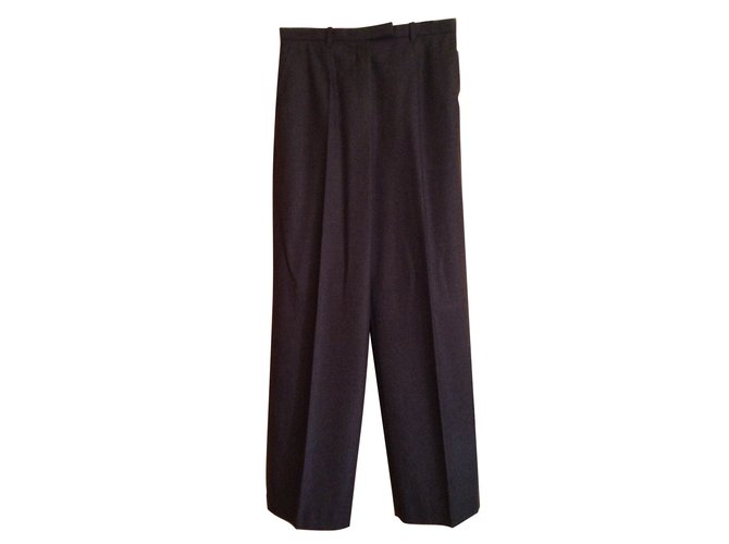 Hermès Pants, leggings Chestnut Wool  ref.6239