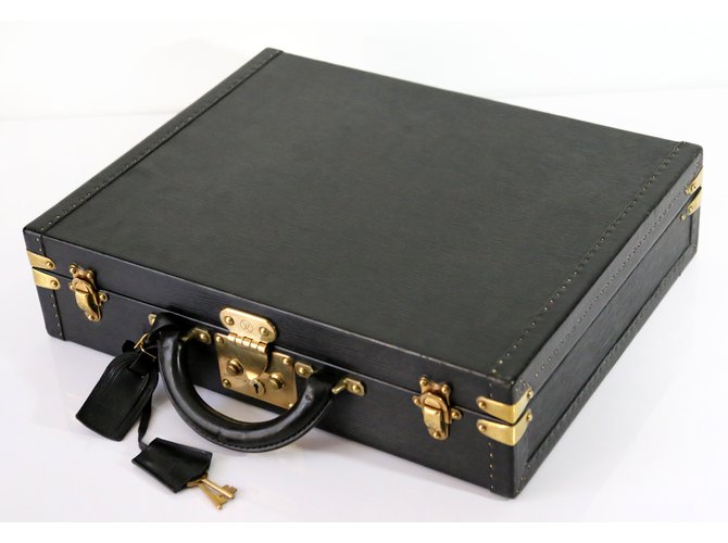 Louis Vuitton Bags Briefcases Black Leather  ref.6335