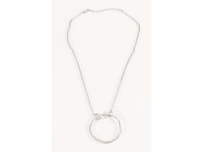 Autre Marque Collar Hot Diamonds de plata con 3 pequeños diamantes