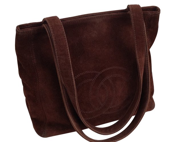 Chanel Handbags Brown Deerskin  ref.6497