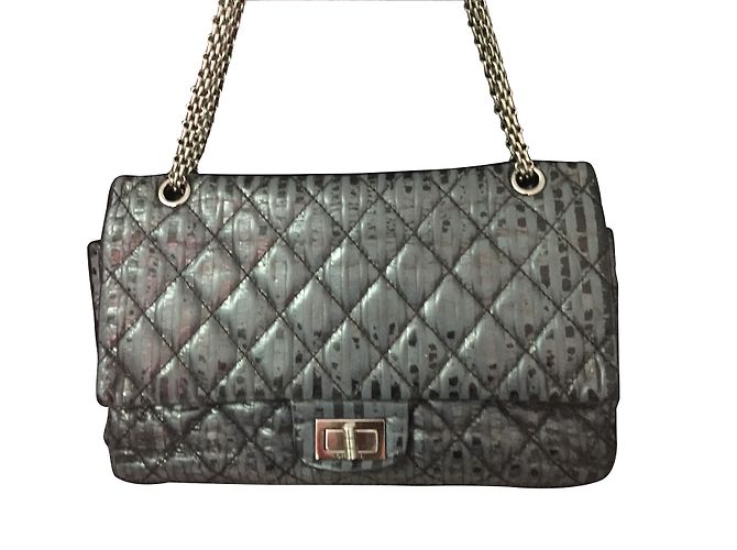 2.55 Chanel Borse Blu Pelle