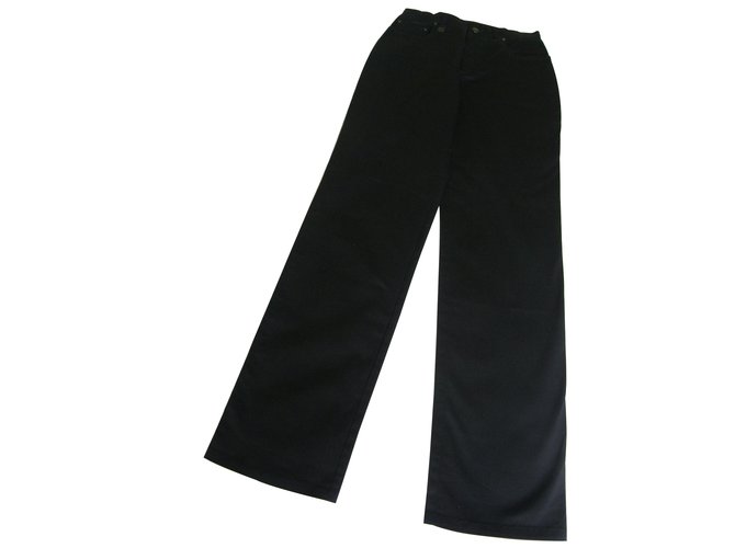 Laurèl Pants, leggings Black Cotton  ref.6455