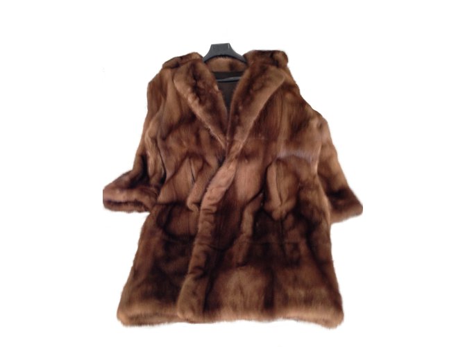 Autre Marque Coats, Outerwear Brown Fur  ref.6579