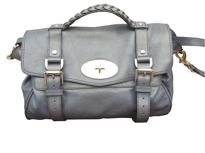 Mulberry Handbags Blue Leather  ref.6589