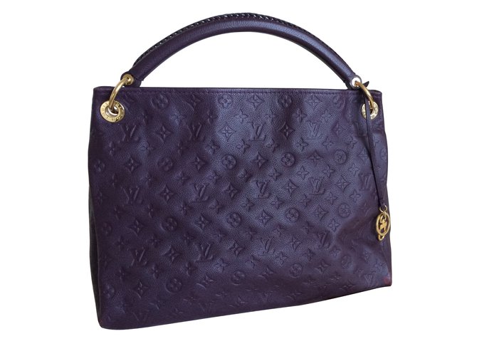 Artsy Louis Vuitton Handbags Purple Leather  ref.6601